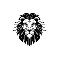 lion head silhouette