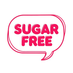Sugar Free Label Icon – Healthy No Sugar Badge for Food & Beverage Packaging