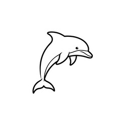 dolphin isolated on white