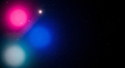 Obraz premium Abstract Colorful Light Streaks and Bokeh Effects on Dark Background.