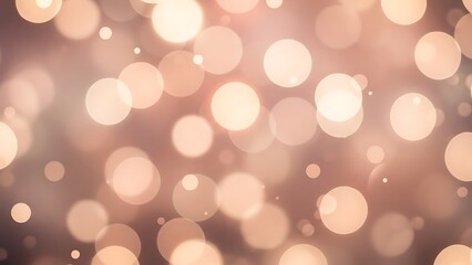 Warm and soft golden bokeh lights shimmering abstract background, festive glowing circles creating a dreamy and elegant texture for events