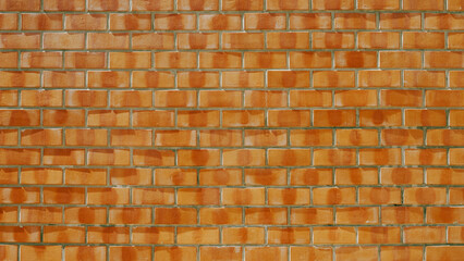 Bright Orange Brick Wall Texture for Architectural Background, Modern Loft Interior, or Vibrant Urban Backdrop