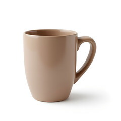 Matte coffee cup with smooth clean finish, simple curved shape.