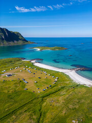 Campingplatz - Kvalvika Beach Track - Lofoten