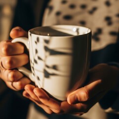 Warmth in Hand - A Moment of Comfort and Reflection.