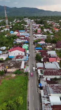 View of Gemba Village in West Seram Regency, Maluku, Indonesia