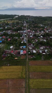 View of Gemba Village in West Seram Regency, Maluku, Indonesia