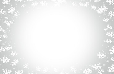 Winter wonderland magic with beautiful snowflakes frame transparent background ready for your festive designs and holiday greetings seasonal pattern design and white icy frosty elements