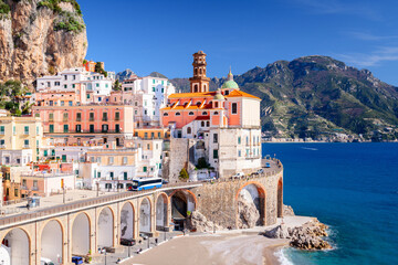 Atrani, Italy along the Amalfi Coast