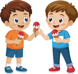 Cartoon child astronaut floating in space illustration, rocket ship, planets, stars, Earth, Moon, Saturn, adventure, exploration, vector graphic