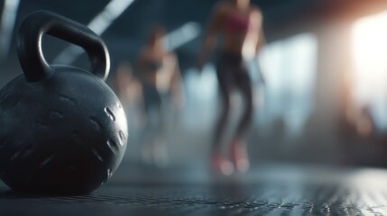 Kettlebell gym exercise