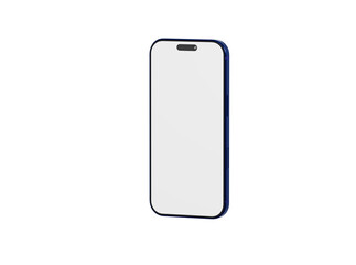 Stylish smartphone with a clean white display. Ideal for mockup use or showcasing mobile apps and design concep