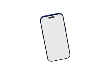 Clean, sleek smartphone isolated on white background. Perfect for tech, design, and UI concepts. Mockup, produc