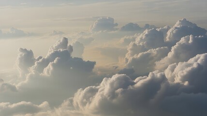 clouds formations with blue sky background