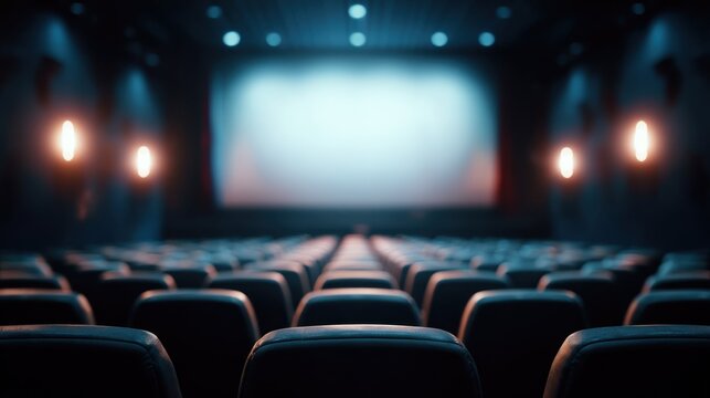 Empty movie theater