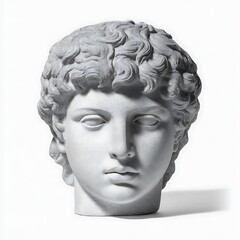 Classical plaster cast head sculpture high resolution photo