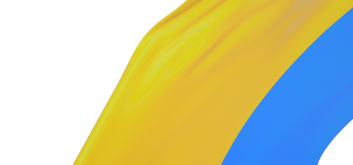 Artistic Marvel: Intricate 3D Ukraine Flag Illustration