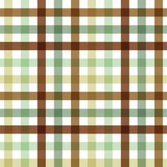 Seamless Plaid Gingham Check Pattern in Earthy Tones