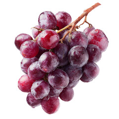 Fresh Pink and Red Grapes on Wooden Branch - Ripe Sweet Berries Perfect for Food Styling Photography and Culinary Recipe Content