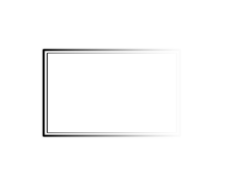 Abstract glowing rectangular frame isolated on transparent background - Powered by Adobe