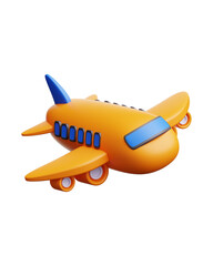 toy airplane isolated on white