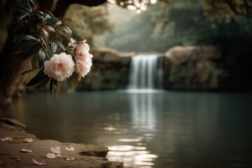 Waterfall landscape in the forest