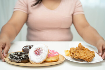 Junk food no good health eating for diet.
