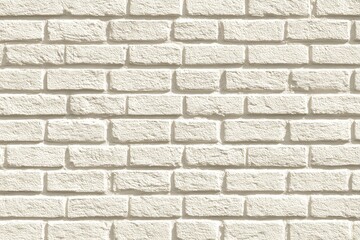 Whitewashed brick wall, texture with rough surface, horizontal pattern, aged, neutral backdrop