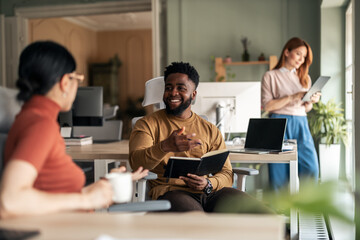 Team Collaboration in a Bright Modern Office Environment