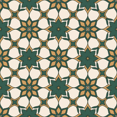 Islamic Geometric Floral Pattern for Ramadan and Cultural Decor