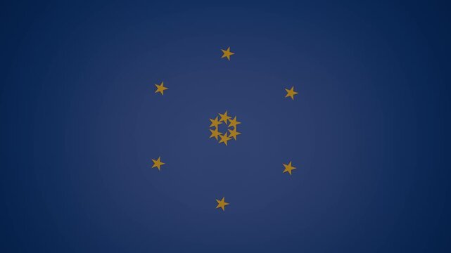 stars on blue sky European union 