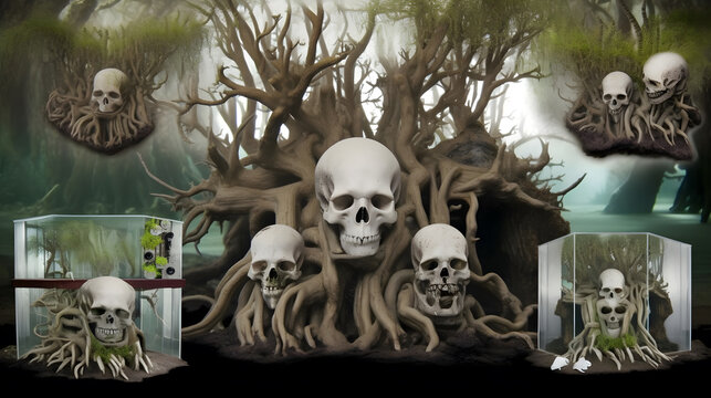 Underwater Skull Garden