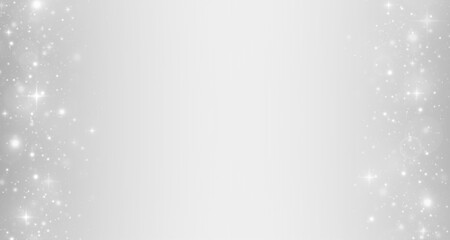 Crystal snowflake and snowfall background with icy glow. Shimmering white winter light and frosty texture.