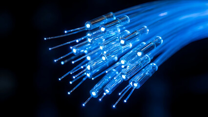fiber optics background with lots light spots