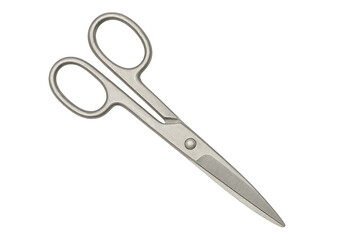 Obraz premium Metal scissors cutting tool isolated on transparent background