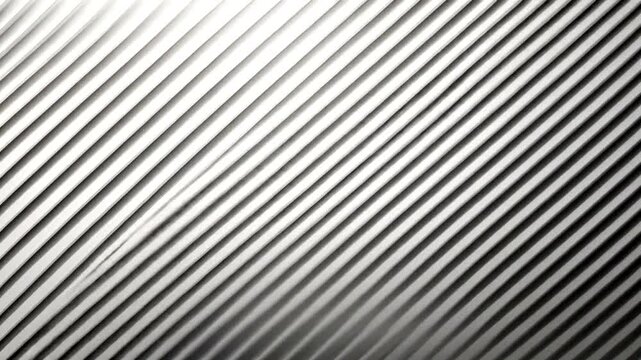 Abstract diagonal ridges pattern with white and black strips, light direction varies