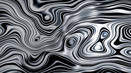 Abstract silver metallic fluid fractal background