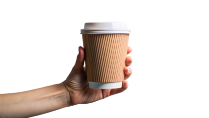 hand holding a cup of coffee