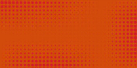 Fototapeta premium Dots halftone orange color pattern gradient texture with technology digital background. Dots pop art comics with summer background.Print