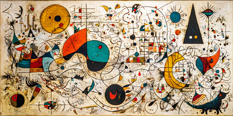 Symbols in Motion: Surreal Geometry Unleashed, ai generated.