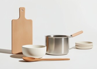 Kitchenware set for cooking and preparing food