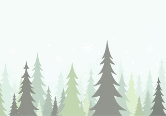 Bright Winter Landscape with Sunlit Snowfields and Soft Blue Shadows from Pine Trees