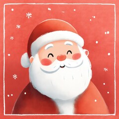 Santa claus cartoon bringing christmas holiday cheer