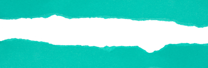 blue torn or ripped paper isolated on transparent png background,realistic torn cardboard paper edges,torn or ripped cyan paper frame,design decoration,cyan torn paper background