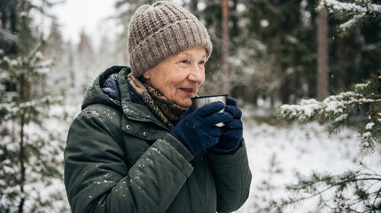 Winter Wellness Care for Older Adult &mdash; Healthy Lifestyle & Wellbeing Photography