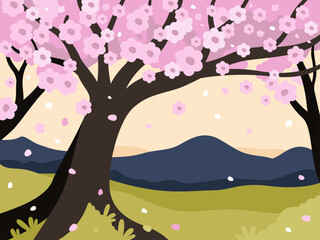 Spring Bloom &ndash; Sakura Valley Scene