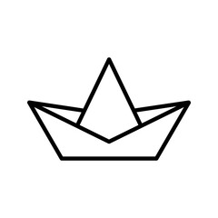  boat icon made of paper graphic icon vector