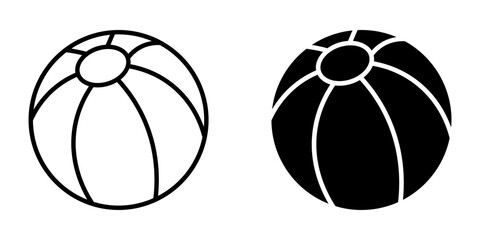  rubber ball icon with striped graphic vector icon