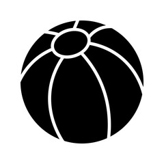  rubber ball icon with striped graphic vector icon