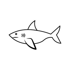 shark illustration icon graphic icon vector